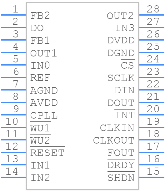 MAX1414CAI+ - Analog Devices - PCB symbol