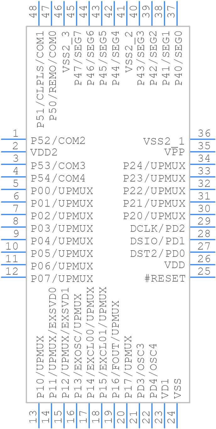 S1C17M12F101100 - Epson Timing - PCB symbol