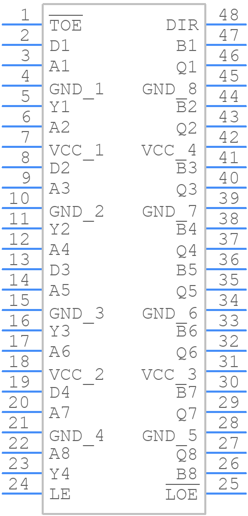 74ALVCH16973DGVRE4 - Texas Instruments - PCB symbol