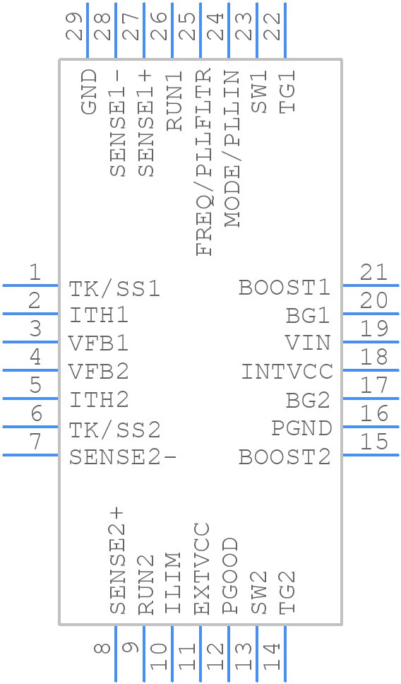 LTC3850EUF#TRPBF - Analog Devices - PCB symbol