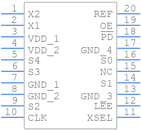 MK1714-01RILF - Renesas Electronics - PCB symbol