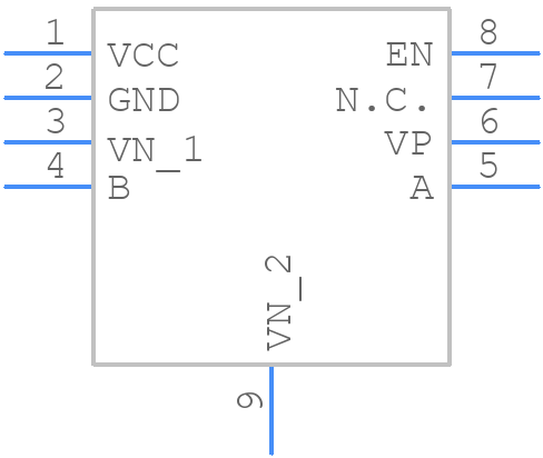 MAX14760ETA+T - Analog Devices - PCB symbol