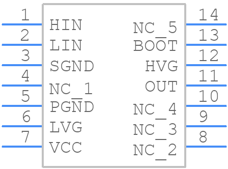 L6498LD - STMicroelectronics - PCB symbol