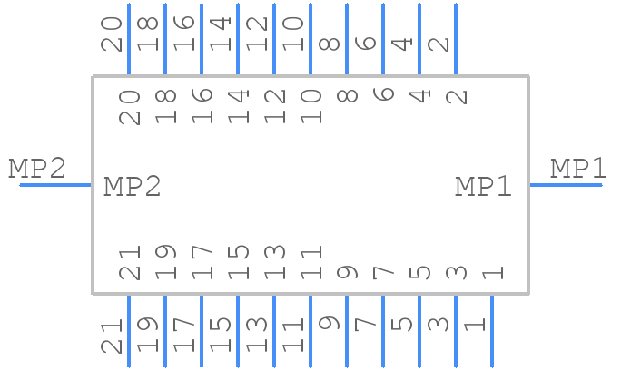 5020782110 - Molex - PCB symbol
