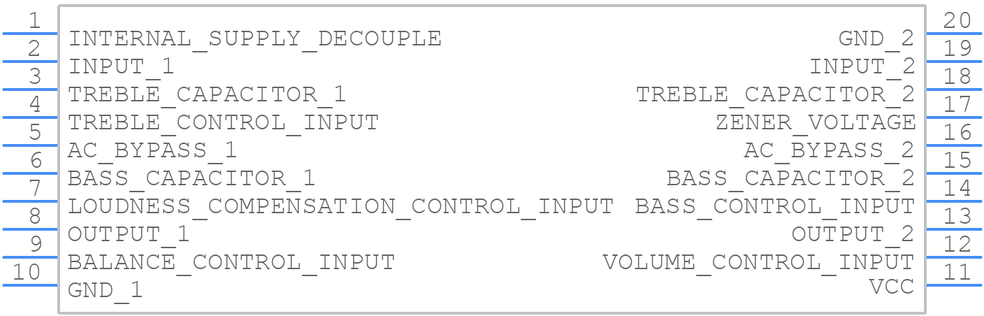 LM1036MX - Texas Instruments - PCB symbol