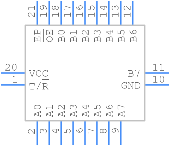 74VCX245BQX - onsemi - PCB symbol