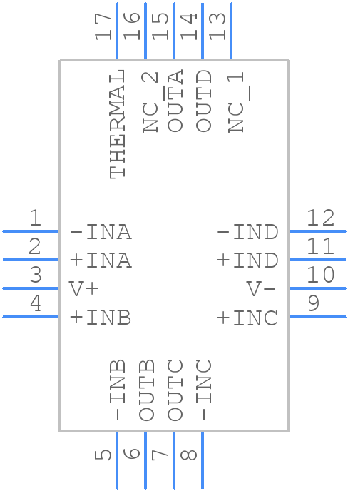 OPA4187IRUMR - Texas Instruments - PCB symbol