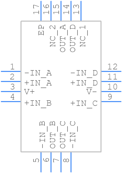 OPA4187IRUMT - Texas Instruments - PCB symbol