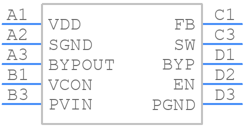 LM3203TL/NOPB - Texas Instruments - PCB symbol