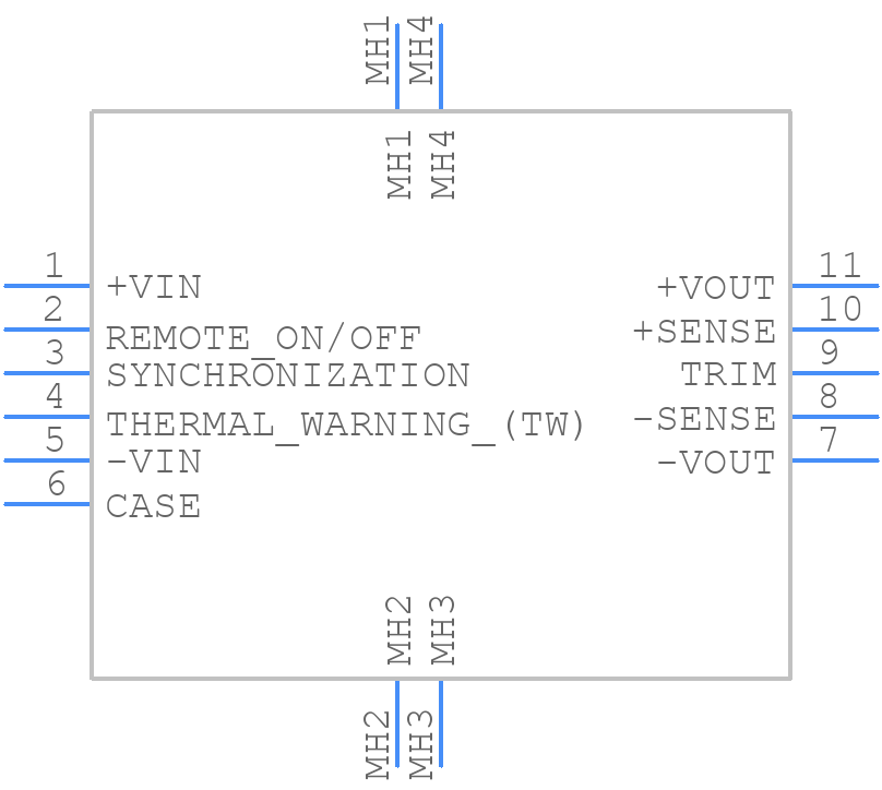 MTC5028S28 - XP POWER - PCB symbol