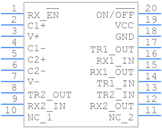 LTC1384CG#PBF - Analog Devices - PCB symbol