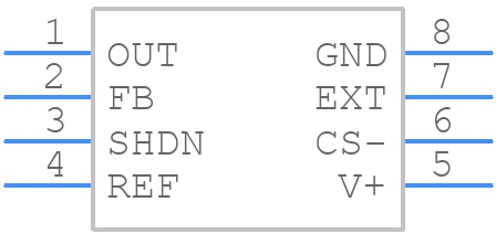 MAX1649CSA+ - Analog Devices - PCB symbol