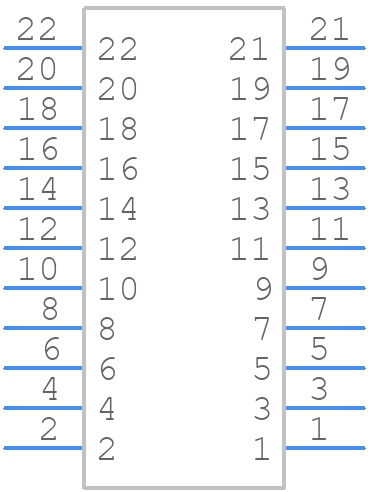 TSM-111-04-LM-DV-P - SAMTEC - PCB symbol