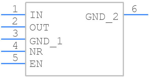 TPS73250DCQG4 - Texas Instruments - PCB symbol