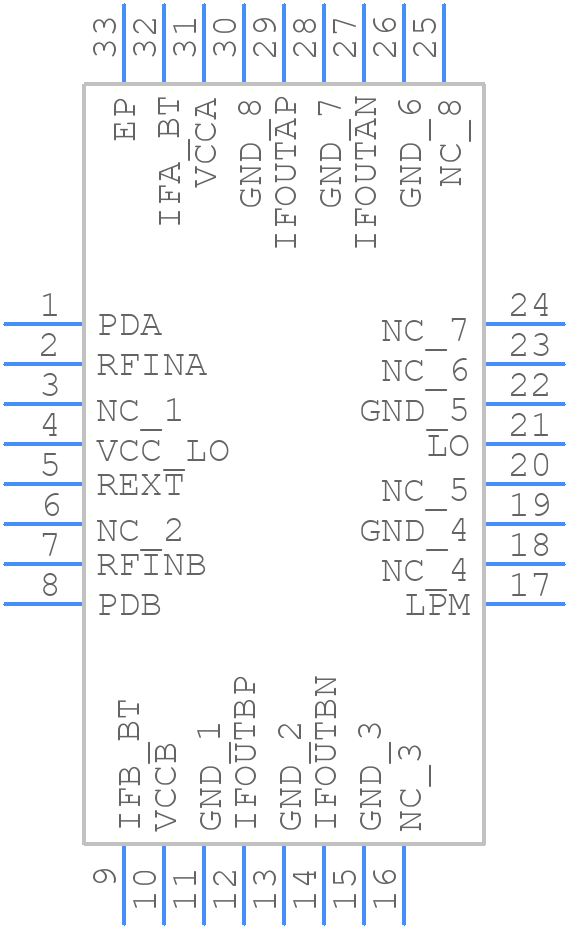 TRF37A32IRTVR - Texas Instruments - PCB symbol