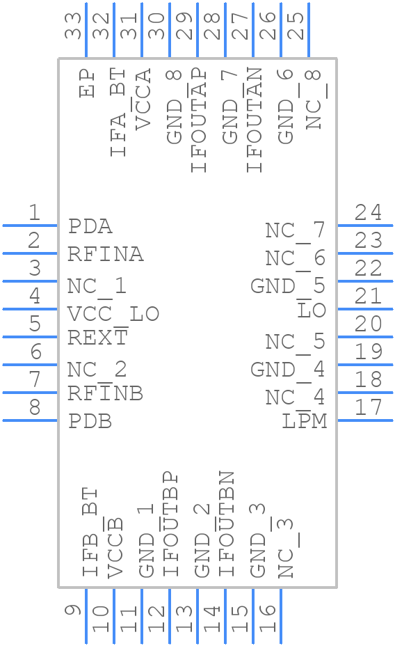 TRF37B32IRTVR - Texas Instruments - PCB symbol