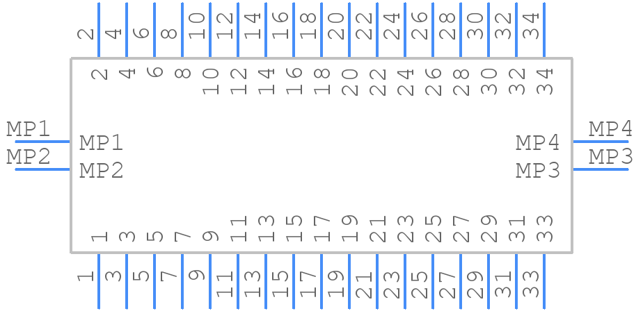 5054173410 - Molex - PCB symbol