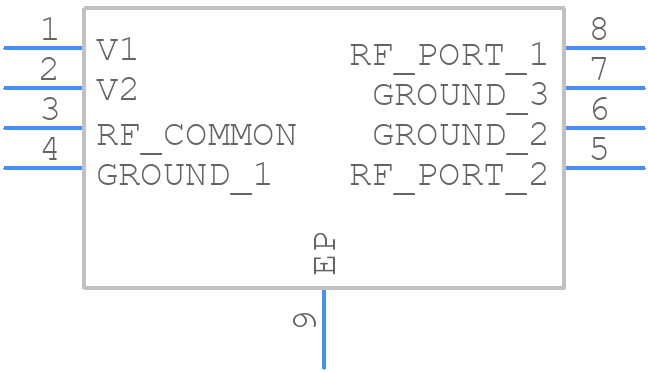 MASW-008543-TR3000 - MACOM - PCB symbol