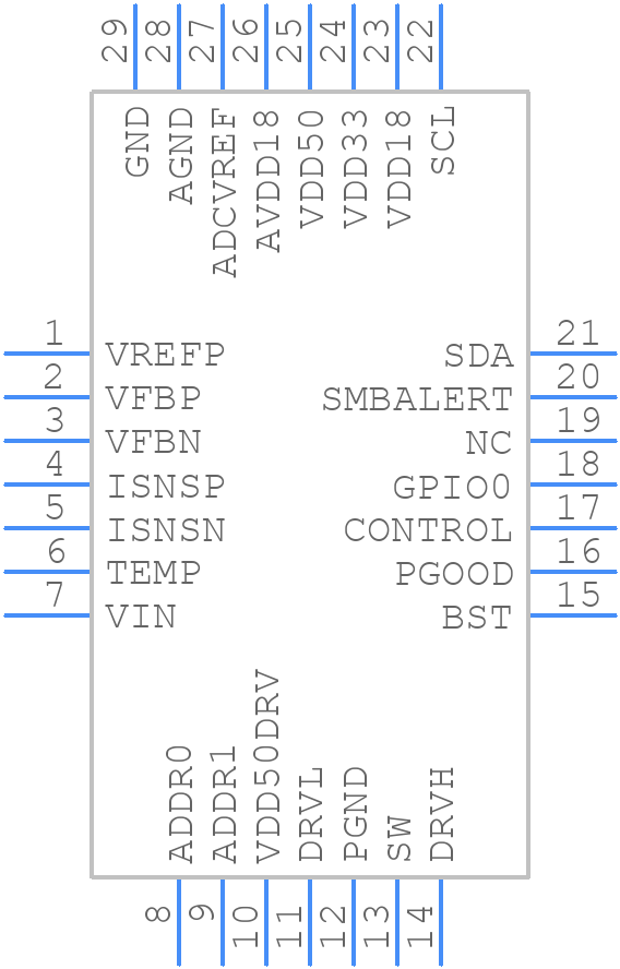 ZSPM2000ZI2R1 - Renesas Electronics - PCB symbol