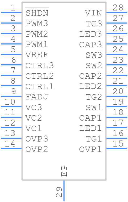 LT3496EFE#PBF - Analog Devices - PCB symbol