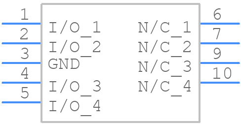 CPDA10R5V0P-HF - Comchip Technology - PCB symbol