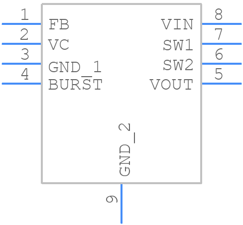 LTC3538EDCB#TRMPBF - Analog Devices - PCB symbol