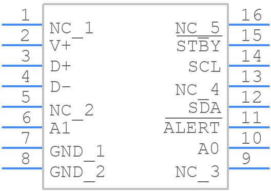 TMP400AIDBQR - Texas Instruments - PCB symbol