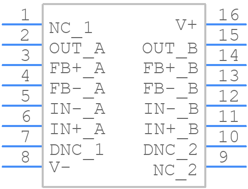ISL28273FAZ - Renesas Electronics - PCB symbol