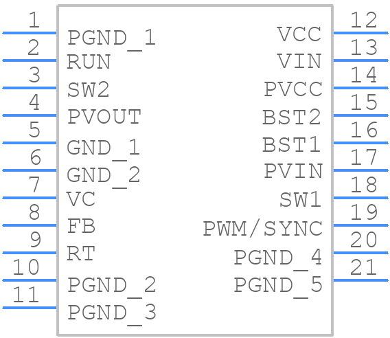 LTC3115HFE-2#TRPBF - Analog Devices - PCB symbol