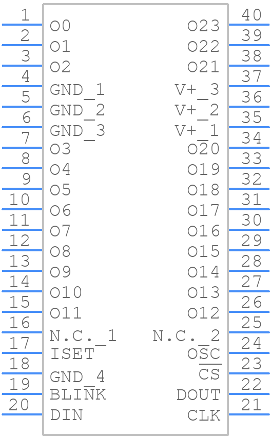 MAX6952EPL+ - Analog Devices - PCB symbol