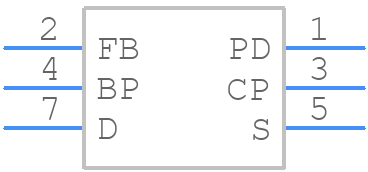 LNK6663E - Power Integrations - PCB symbol