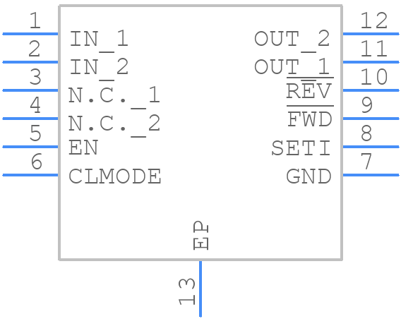 MAX17610ATC+T - Analog Devices - PCB symbol
