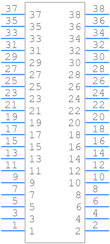 CLT-119-02-G-D-A - SAMTEC - PCB symbol