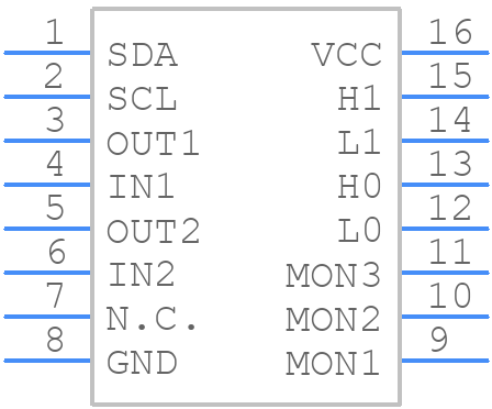 DS1856E-050+ - Analog Devices - PCB symbol