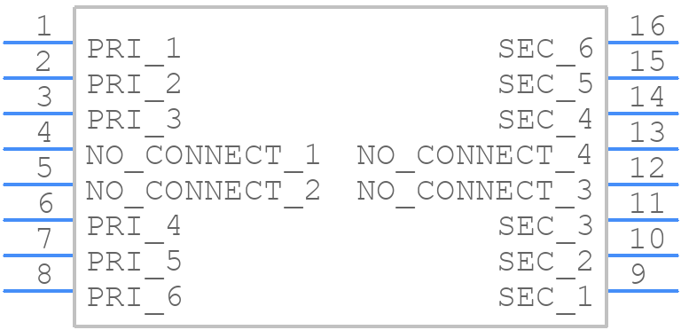 TG43-1406NRL - Halo Electronics - PCB symbol