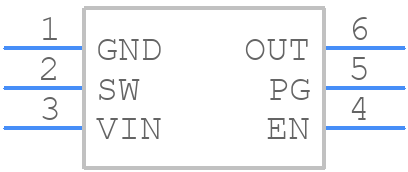 MP2152GTF-33-P - Monolithic Power Systems (MPS) - PCB symbol