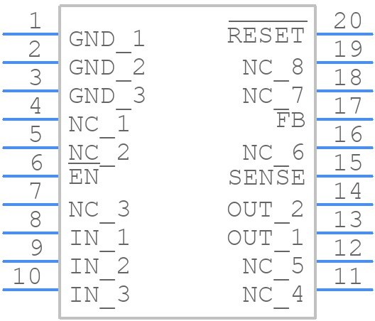 TPS7348QPWR - Texas Instruments - PCB symbol
