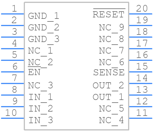 TPS7348QPWLE - Texas Instruments - PCB symbol