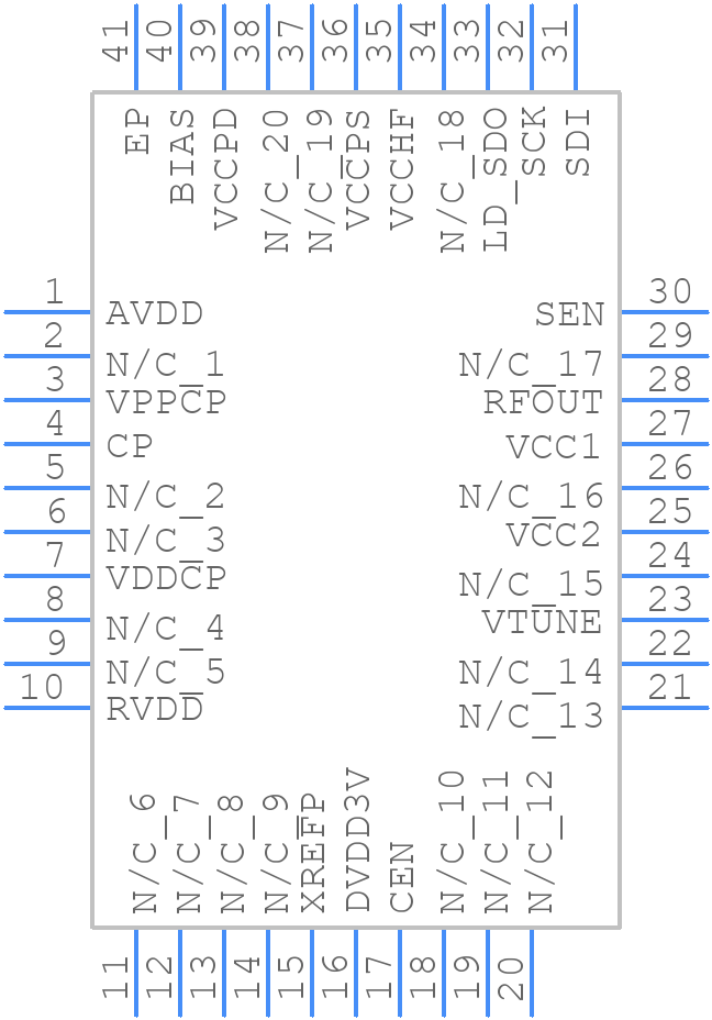 HMC836LP6CETR - Analog Devices - PCB symbol