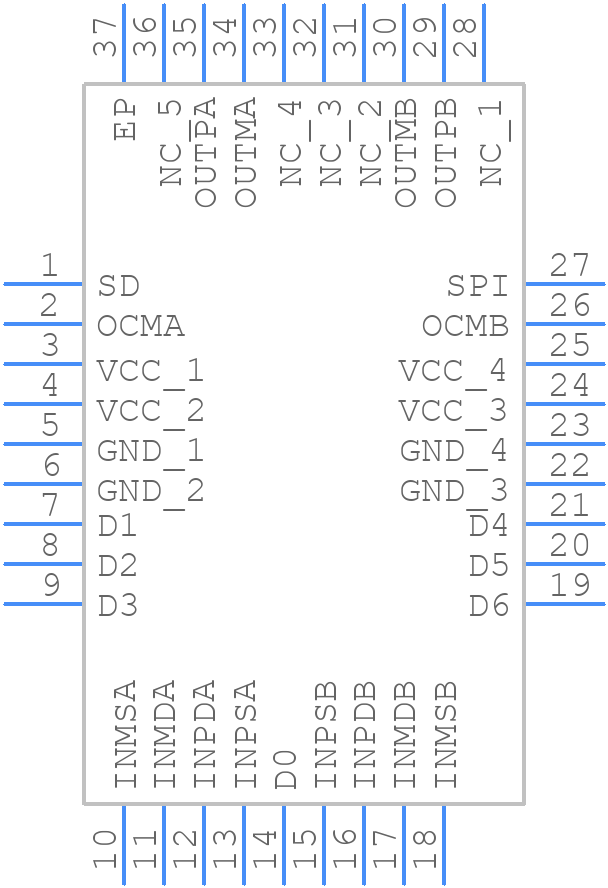 LMH6882SQX/NOPB - Texas Instruments - PCB symbol