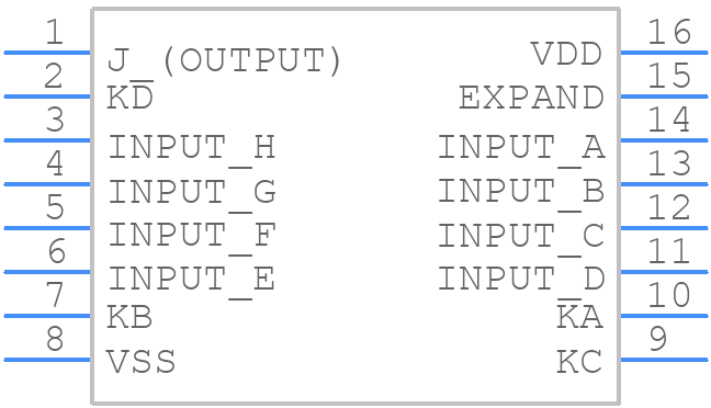 CD4048BM96G4 - Texas Instruments - PCB symbol