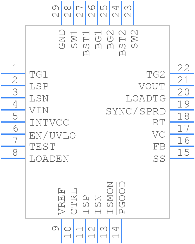 LT8390EUFD#PBF - Analog Devices - PCB symbol