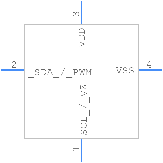 MLX90614ESF-AAA - Melexis - PCB symbol