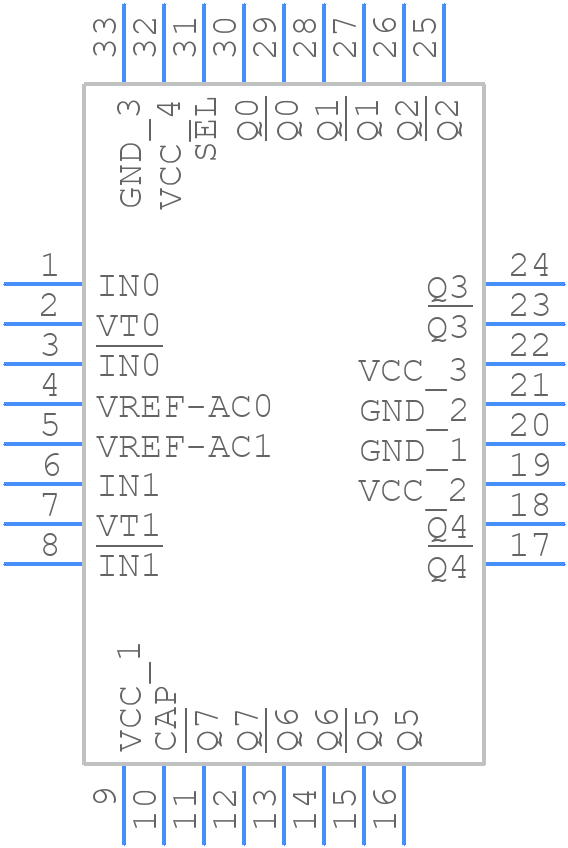 SY89838UMG - Microchip - PCB symbol