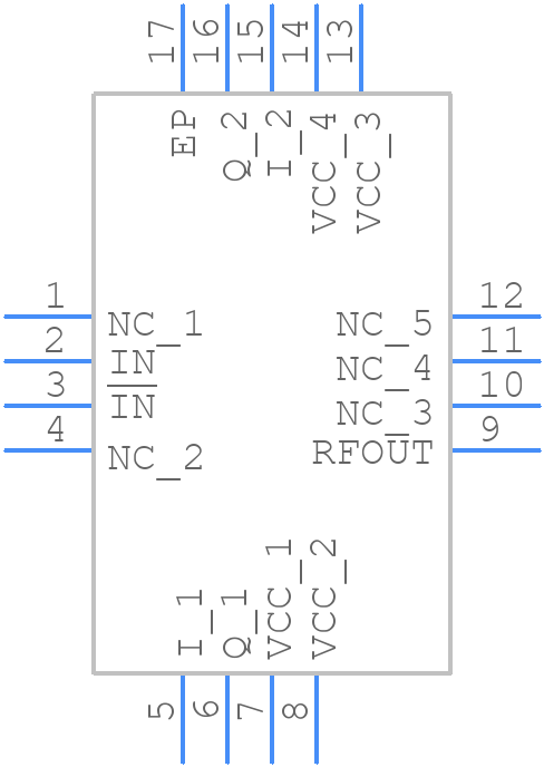 HMC631LP3ETR - Analog Devices - PCB symbol
