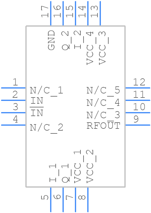 HMC631LP3E - Analog Devices - PCB symbol