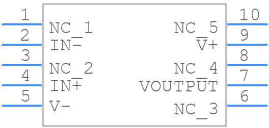 LM7171AMWGFQMLV - Texas Instruments - PCB symbol