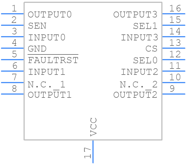 VNQ7050AJTR - STMicroelectronics - PCB symbol