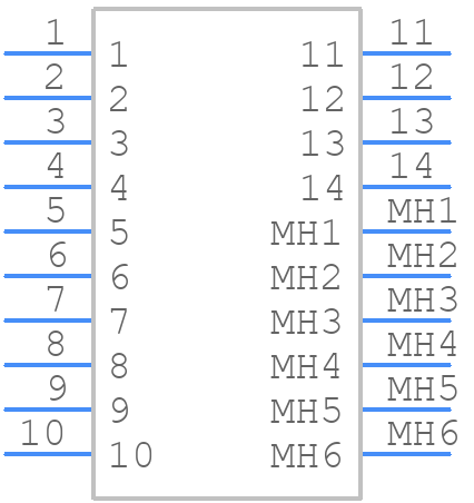 T2M-107-01-L-D-TH-DS - SAMTEC - PCB symbol