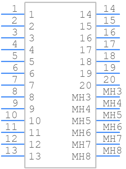 T2M-110-01-L-D-TH-DS - SAMTEC - PCB symbol